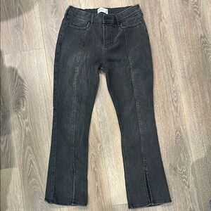 Abercrombie Kids Black Flare Wide Leg Jeans